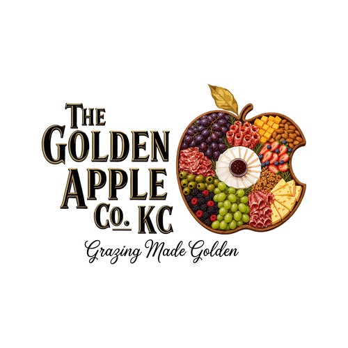Logo concept The Golden Apple