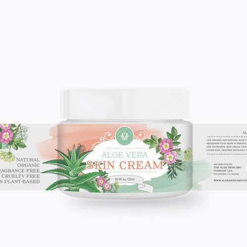 Aloe Vera Skin Cream design proposal for Aloe Skincare Company
