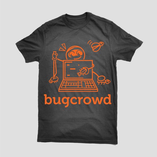 t-shirt illustration  for bugcrowd.com