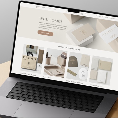 Web design for a gifting company