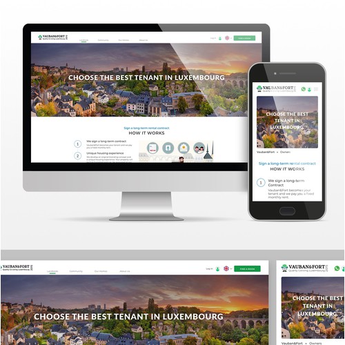 Website design | Co-living company based in Luxembourg