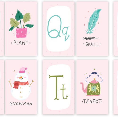 Toddlers Flash Cards Design