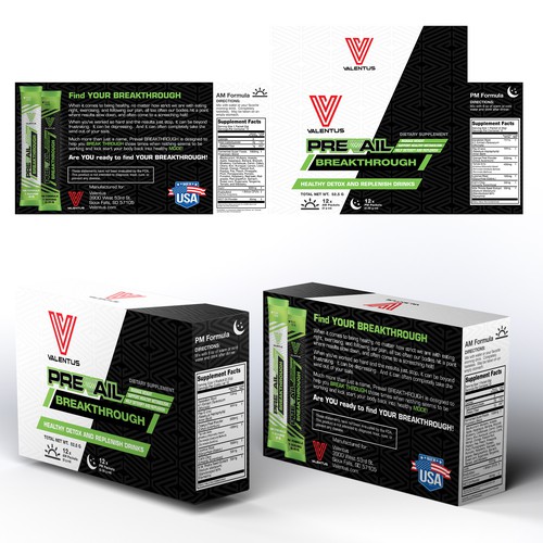 Dual package concept for dietary supplement