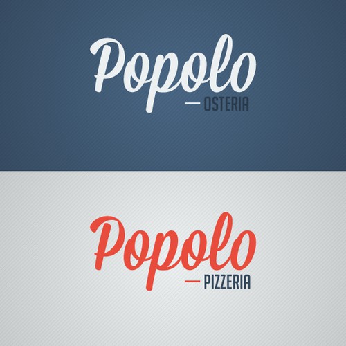 Create a logo for a new Pizzeria & Osteria wth tradition at its roots