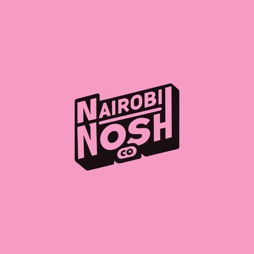 Bold Retro Logo for Nairobi Nosh Co 