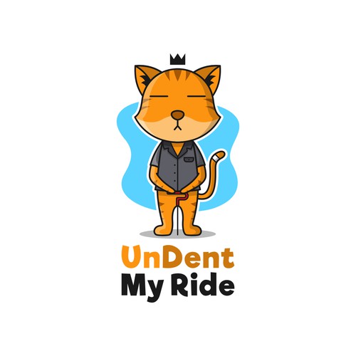 Fun and playful logo concept for undent my ride