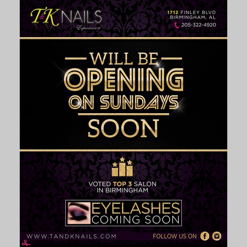 Flyer Design for T&K Nails 