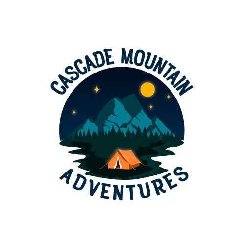 Fun Logo design for an outdoor camping enthusiast