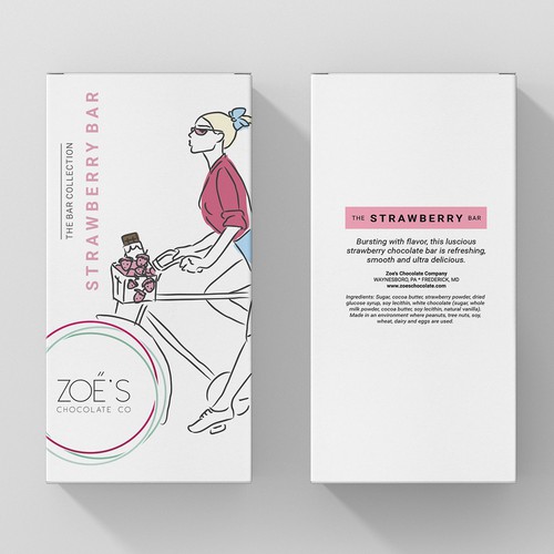 Packaging design for Zoe's Chocolate