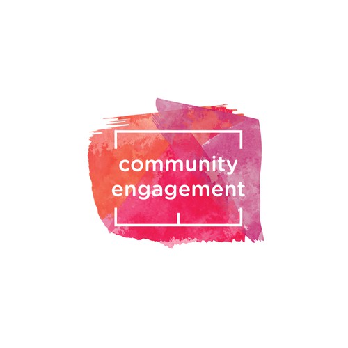 Logo design for the "community engagement" organization 