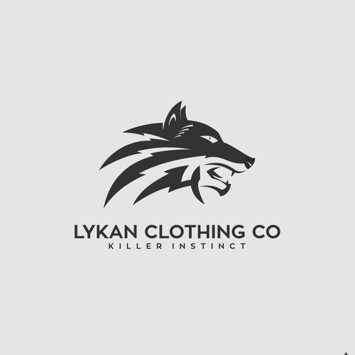 Simple and modern logo concept for Lykan Clothing