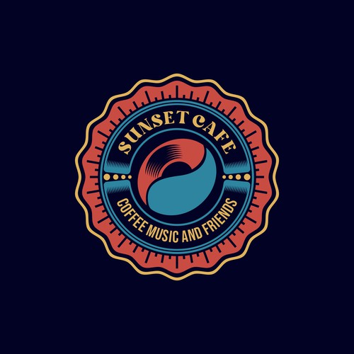 vintage feel design for coffee shop or cafe