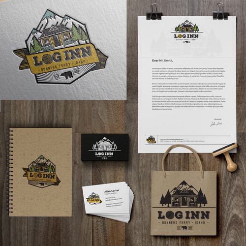 Logo concept for Log Inn