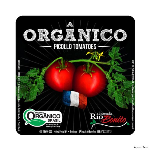 Create a Label for Organic Cherry Tomatoes