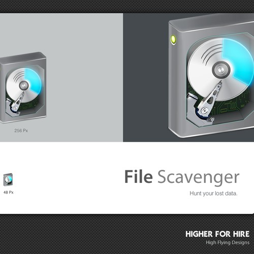 Create the next button or icon for File Scavenger.