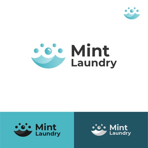 Mint Laundry logo concept