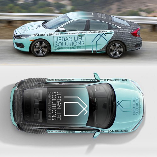 Design a modern Car Wrap for Cleaning Company