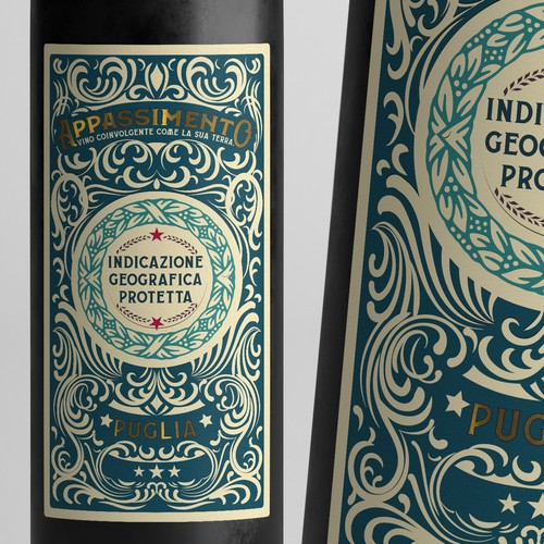 Wine label design