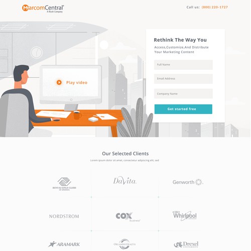 landing page