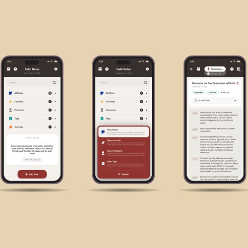 App UI design