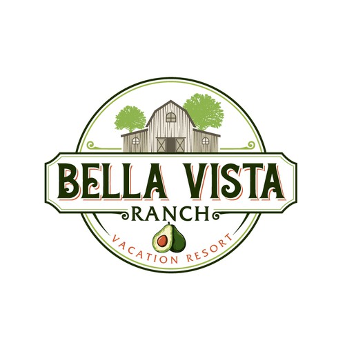 logo for luxury resort on avocado ranch in california