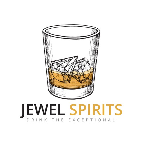 Logo for a liquor company