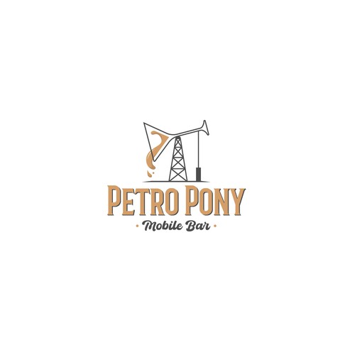 Logo for a Petro Pony Mobile Bar