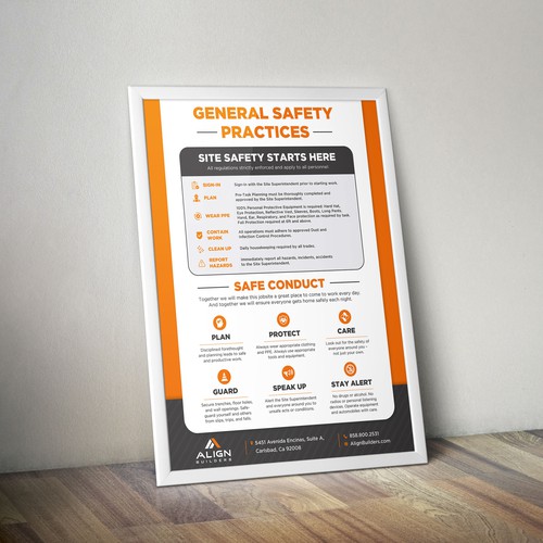 General Safety Practices Poster Design