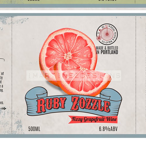 Vintage Themed wine label