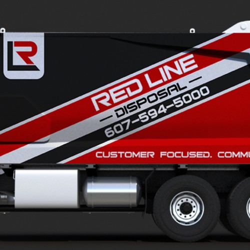 Red Line Disposal Trucks