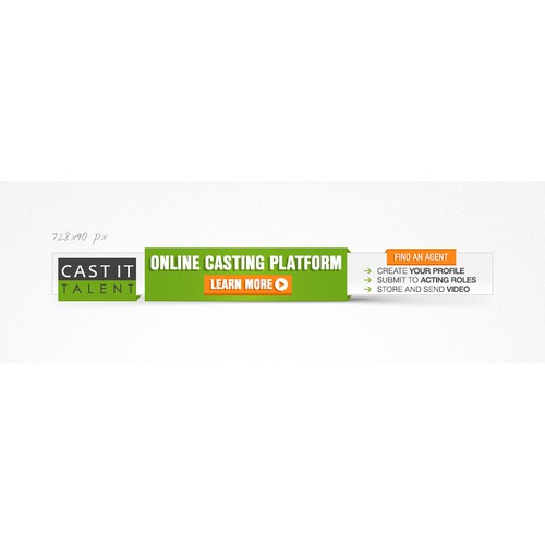 A banner ad for Cast It Talent Company