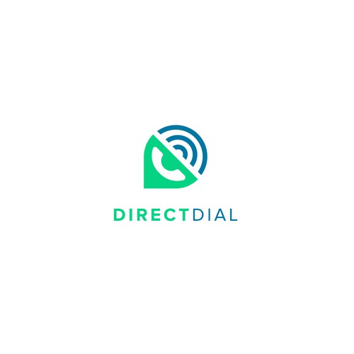 Direct Dial Modern and Fun Logo Design