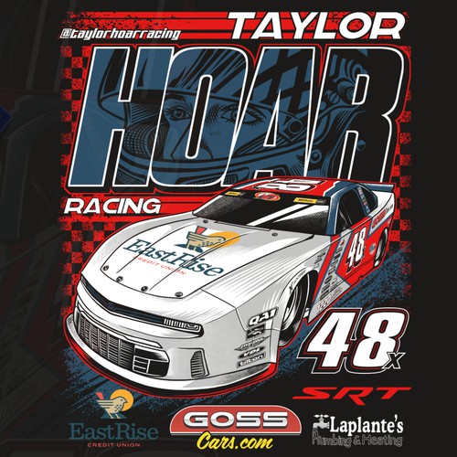 Female Race Car Driver T Shirt design