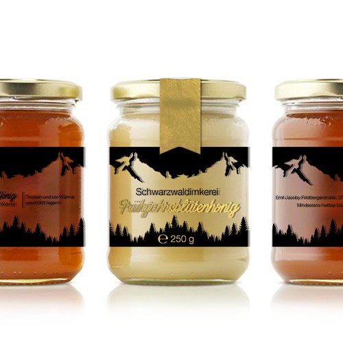 Label design for new honey brand