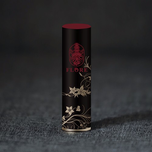 Unique design for lipstick tube with a french style