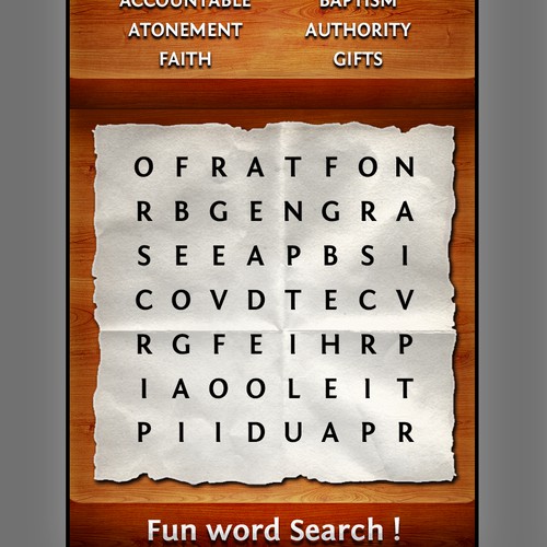 Word Search Mobile App Interface