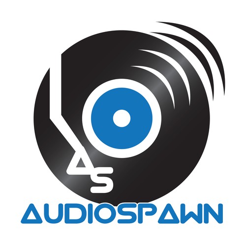 Create an eye grabbing logo to represent the next leading music collaboration network, AudioSpawn