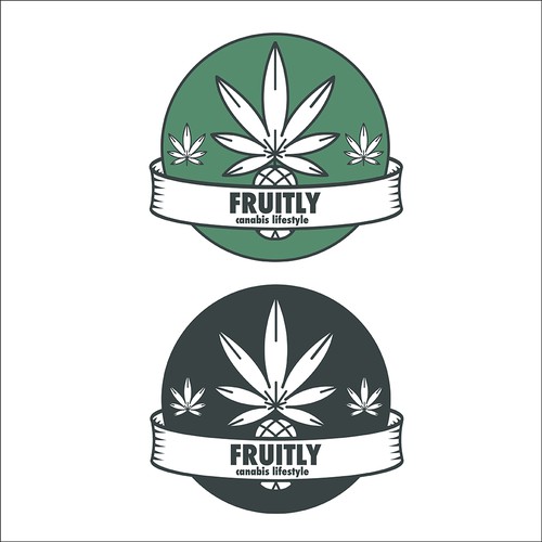 Design for fruitly canabis strain brand