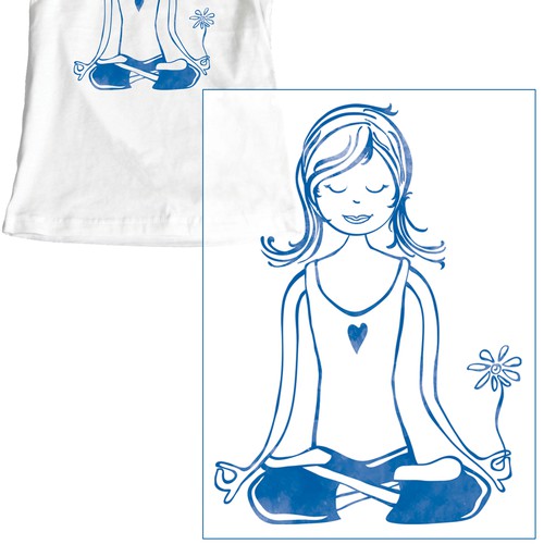 Simple fun yoga t-shirt