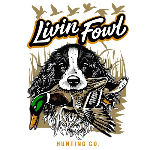 T-Shirt Design for Livin Fowl