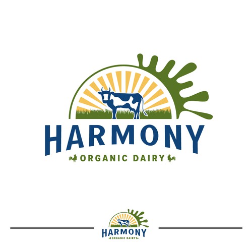 Harmony Organic Dairy - Logo Design