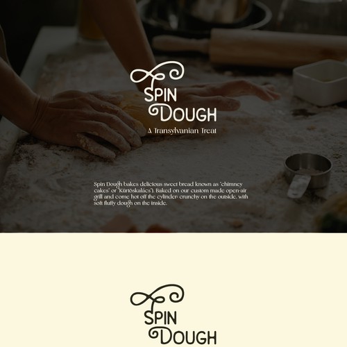 Retro baked goods company logo design