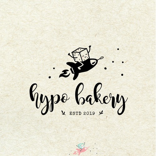 Doodle style logo for a bakery