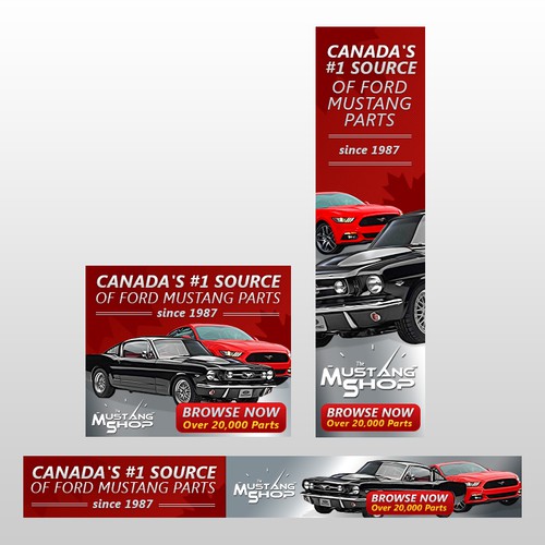 Banner Design For TheMustangShop.CA