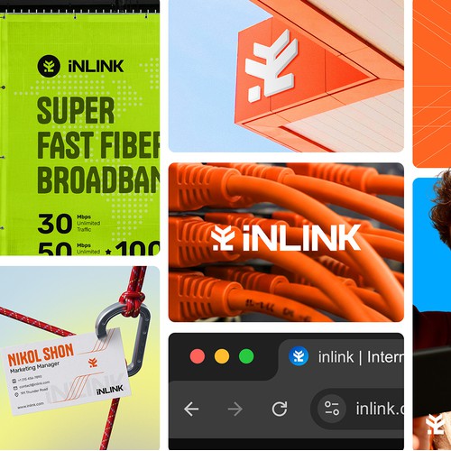 iNLiNK — Internet Service Provider Logo & Brand Mark Design