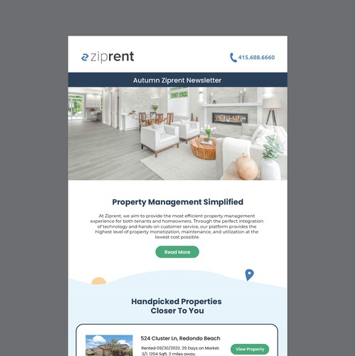 Email template for property management firm