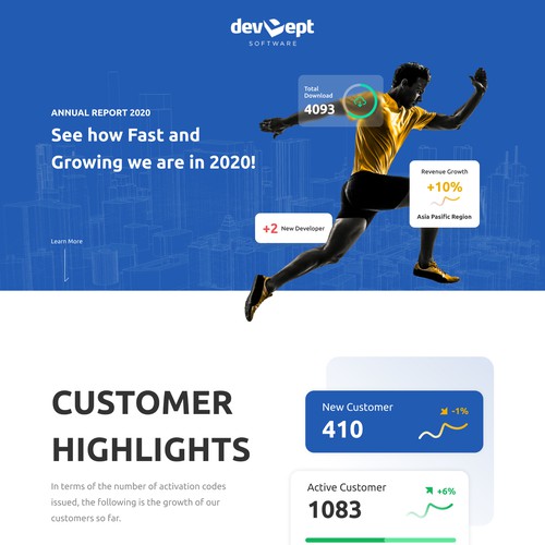 Annual Report Landing Page