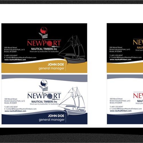Help Newport Nautical Timbers Inc with a new logo and business card
