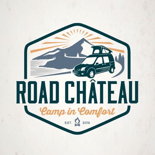 A badge type logo of Road Chateau