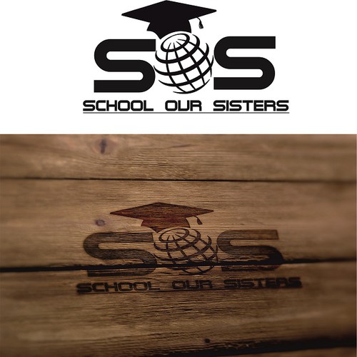 Create a logo for apparel brand the promotes education for girls world wide 